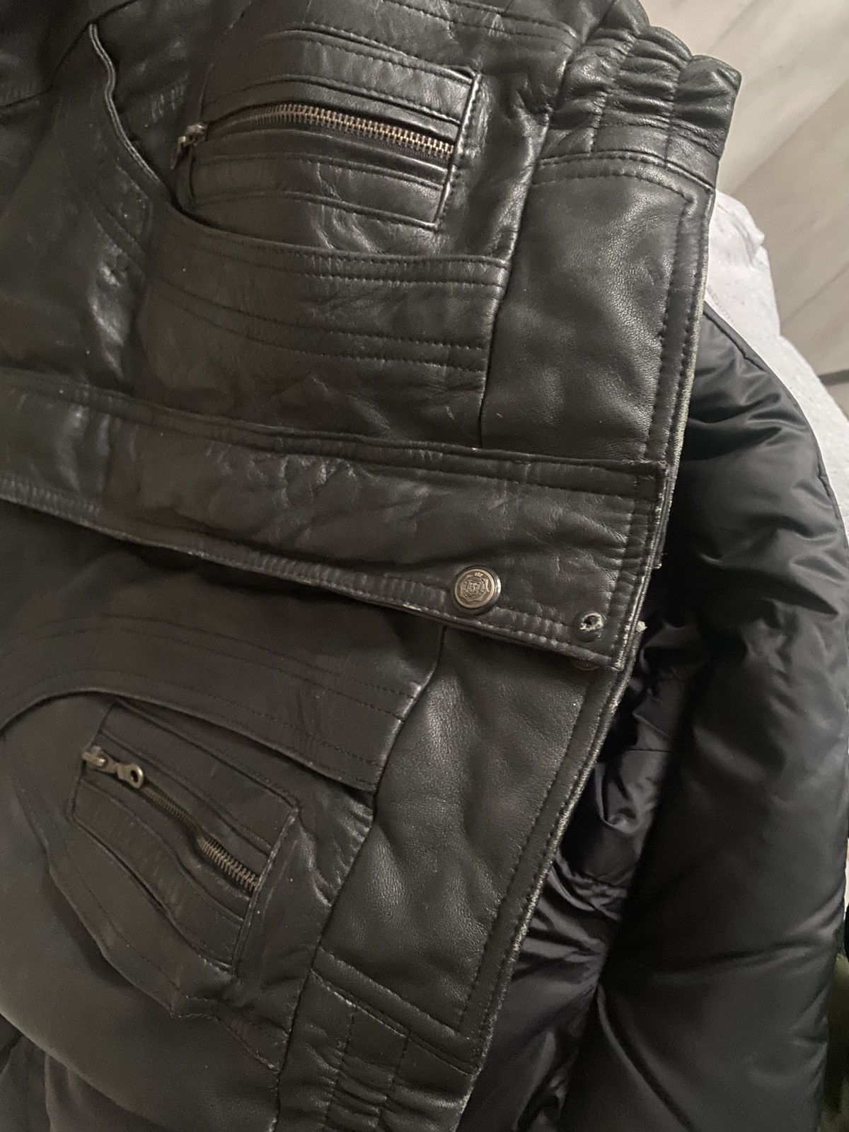 Vintage Vintage streetwear leather jacket 90s Size US L / EU 52-54 / 3 - 15 Thumbnail