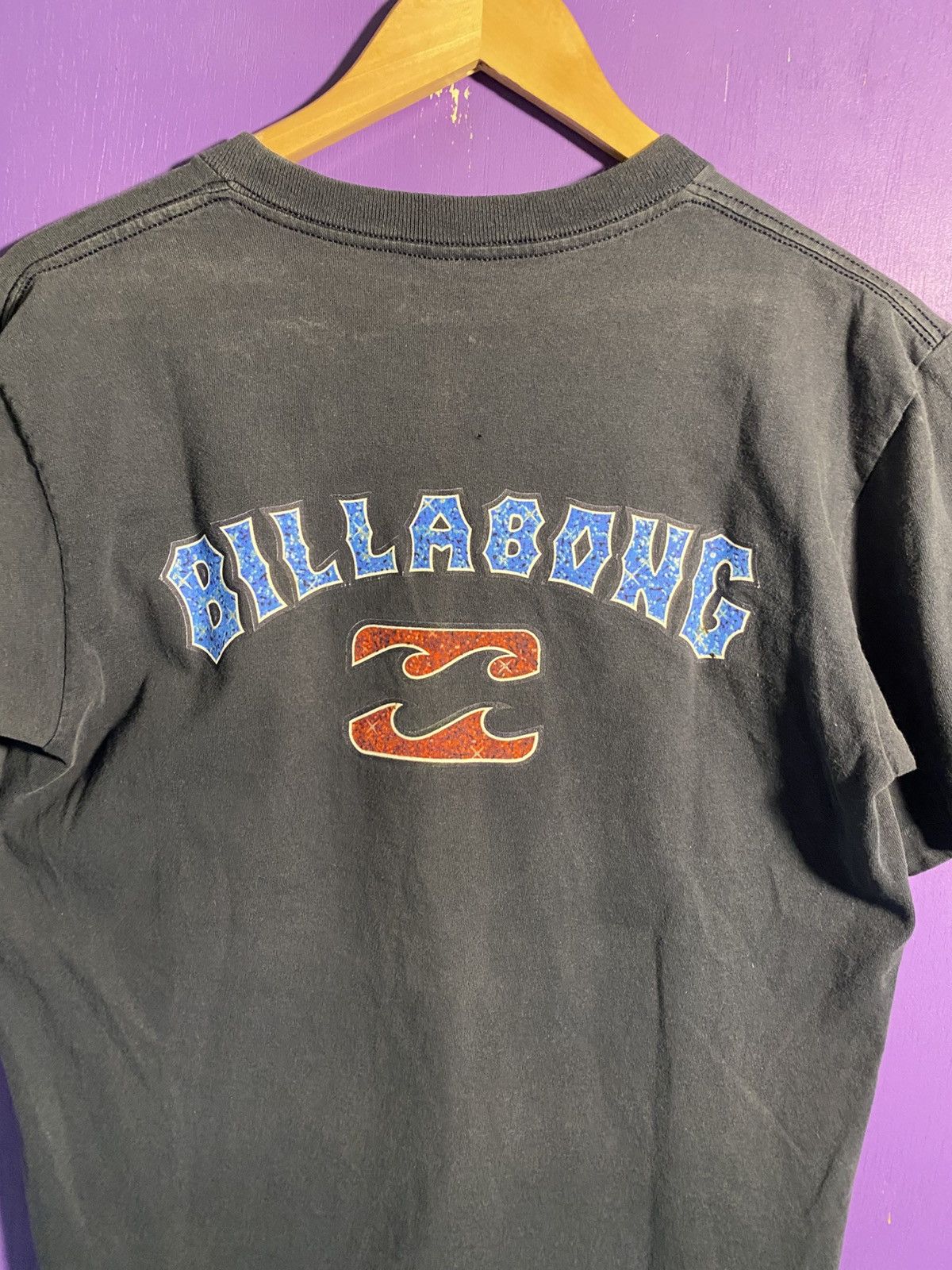 Billabong Vintage 90s Billabong logo faded mullet tee Size US M / EU 48-50 / 2 - 3 Thumbnail