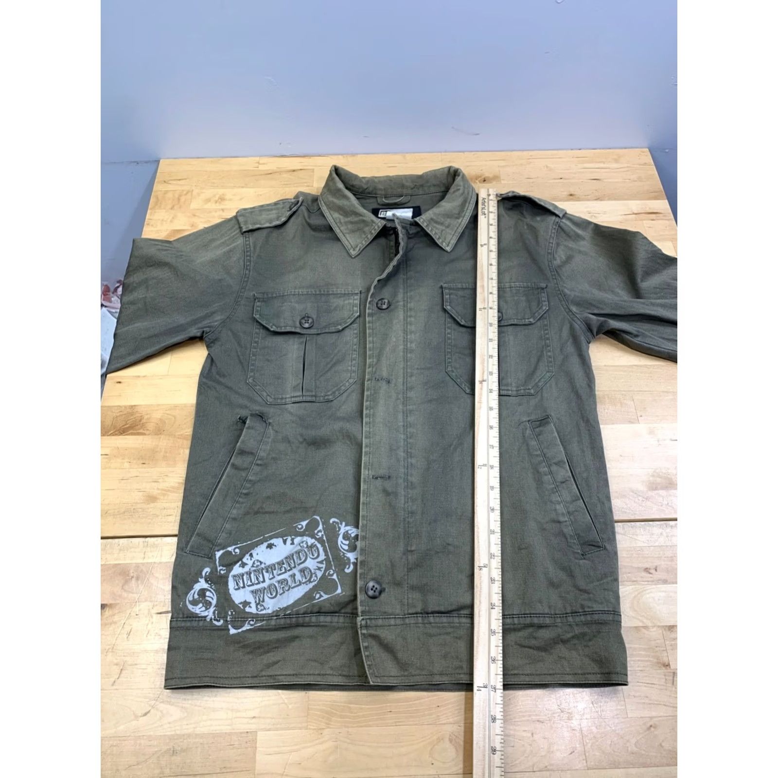 Nintendo Bishop Military Jacket Men S Green Nintendo World Distress 13291 Small Green Military Jacket Men S Nintendo World Distress 13291 Size US S / EU 44-46 / 1 - 7 Thumbnail