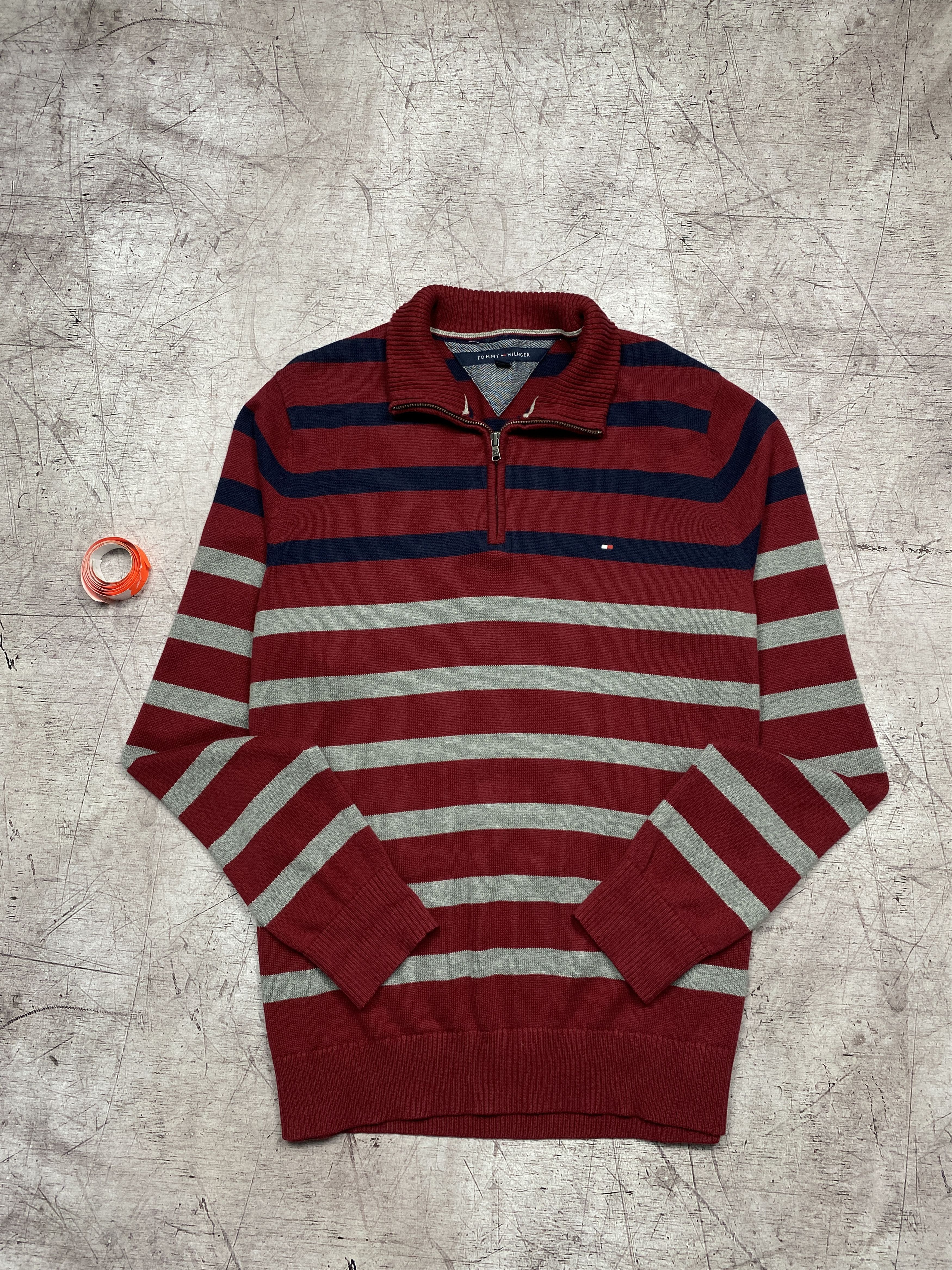 Tommy Hilfiger Tommy Hilfiger Vintage Mens 1\4 Zip Knit Sweater Size US XL / EU 56 / 4 - 1 Thumbnail