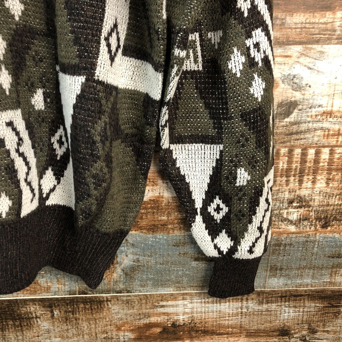 Homespun Knitwear Piat vintage like coogi Grey japan vintage Knitwear #A2470 Size US L / EU 52-54 / 3 - 8 Thumbnail