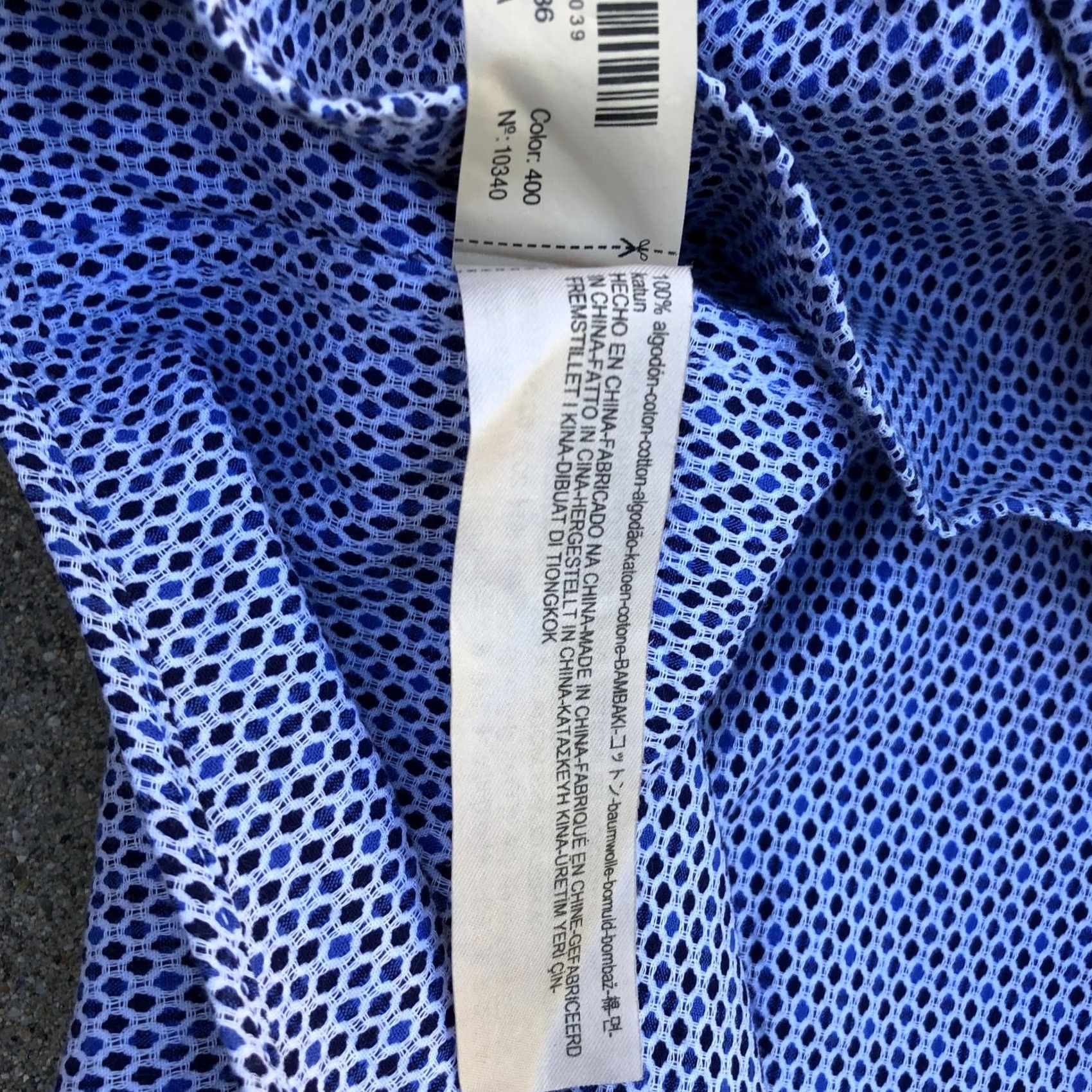 Massimo Dutti MASSIMO DUTTI Dress Shirt Men's MEDIUM Blue Long Sleeve Cotton Designer Size 40R - 2 Thumbnail