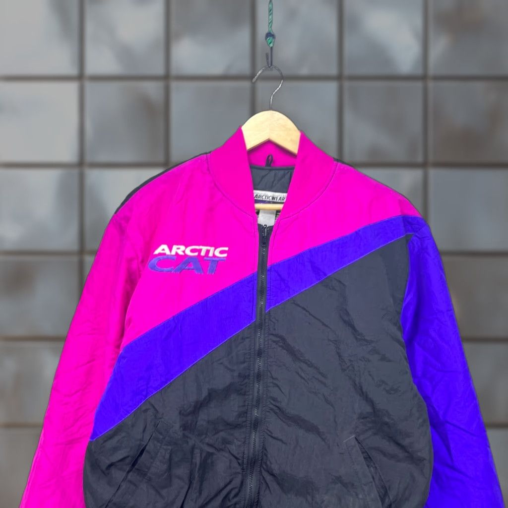 Vintage VINTAGE Arctic Cat Windbreaker Jacket Women’s M Black Windbreaker 90s Arcticwear Womens" Size M / US 6-8 / IT 42-44 - 1 Thumbnail