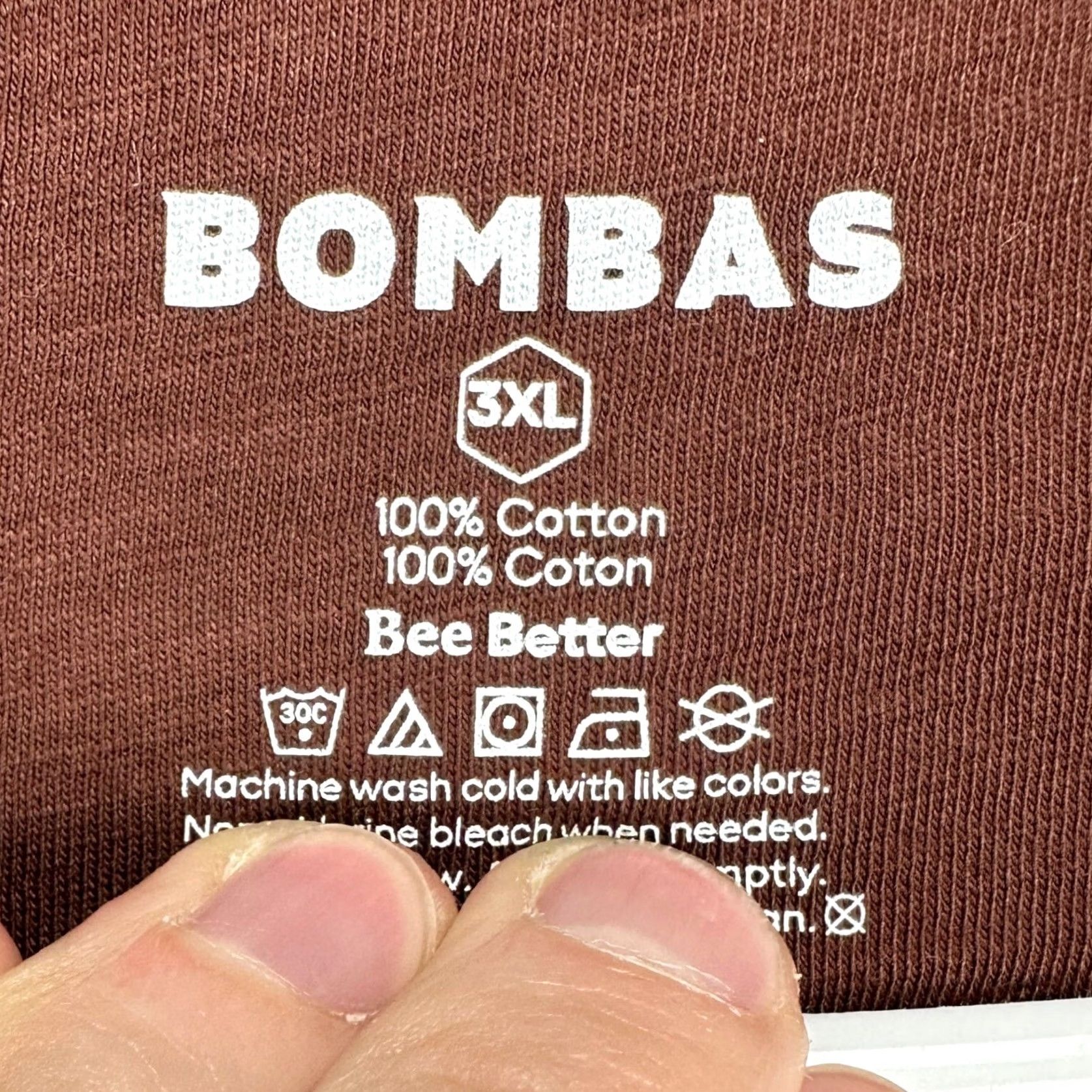 Vintage Bombas T-Shirt Mens 3XL Brown Crew Neck Long Sleeve Cotton Casual Size US XXL / EU 58 / 5 - 5 Thumbnail