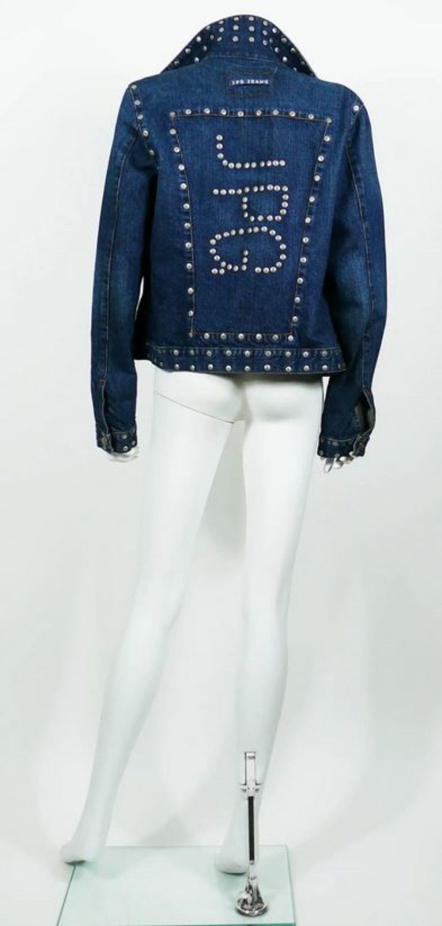 Jean Paul Gaultier Jean Paul Gaultier Jeans Rivet Stud Studded Denim Jacket Size S / US 4 / IT 40 - 6 Thumbnail
