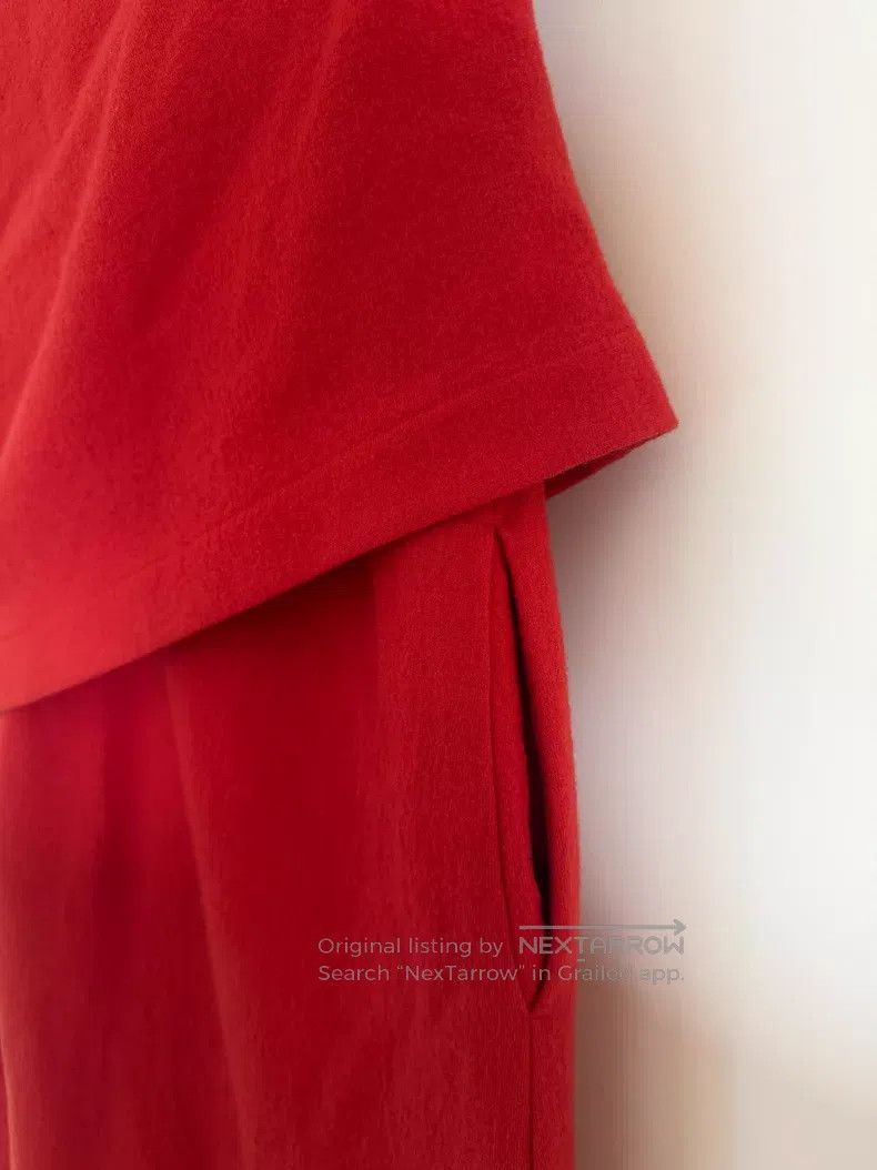Comme des Garcons Comme Des Garcons Vintage Red Tonal Wrap Sleeveless Dress Size S / US 4 / IT 40 - 3 Thumbnail