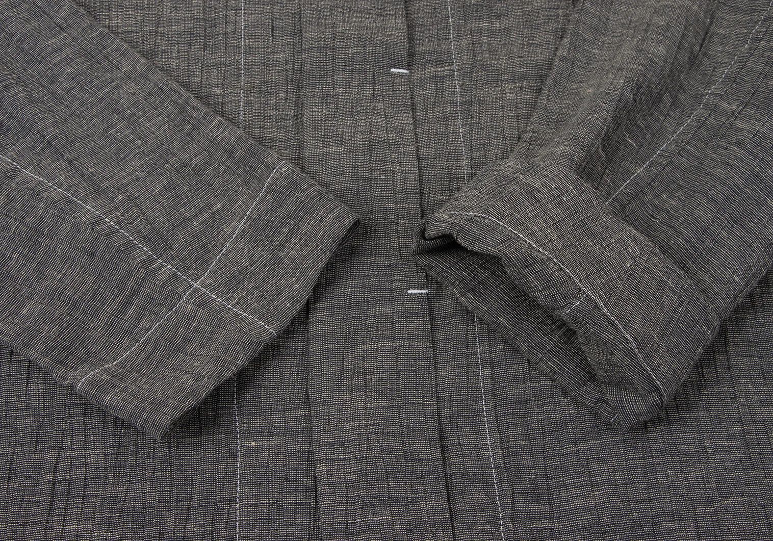 Issey Miyake Gray Stitch Shirt Jacket in Good Condition, Size M Size US M / EU 48-50 / 2 - 7 Thumbnail