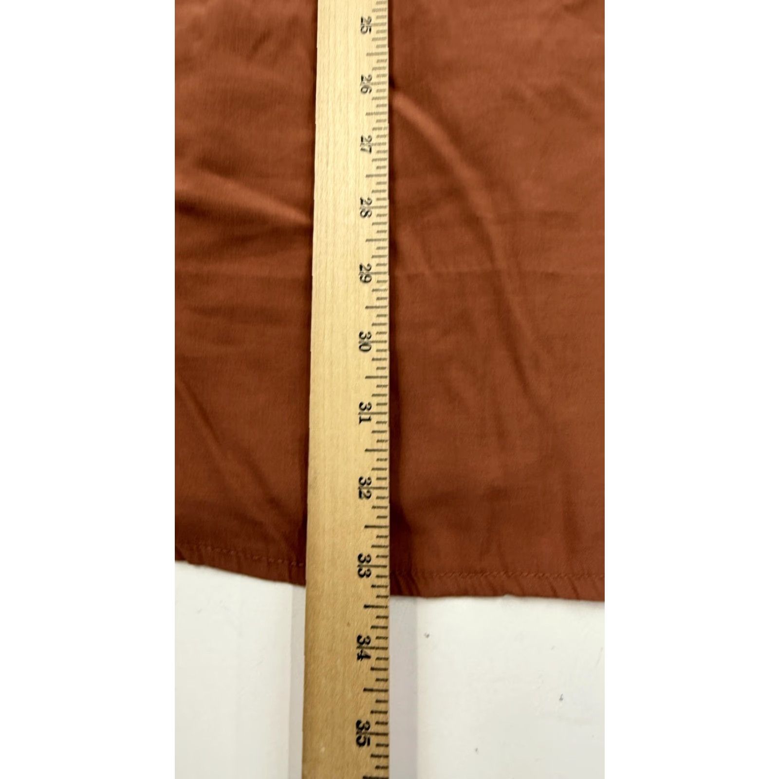 Vintage Flawless Dress Shirt Dress Womens Large Brown Button Front Collared 3/4 Sleeve Rayon Polyester Size L / US 10 / IT 46 - 6 Thumbnail