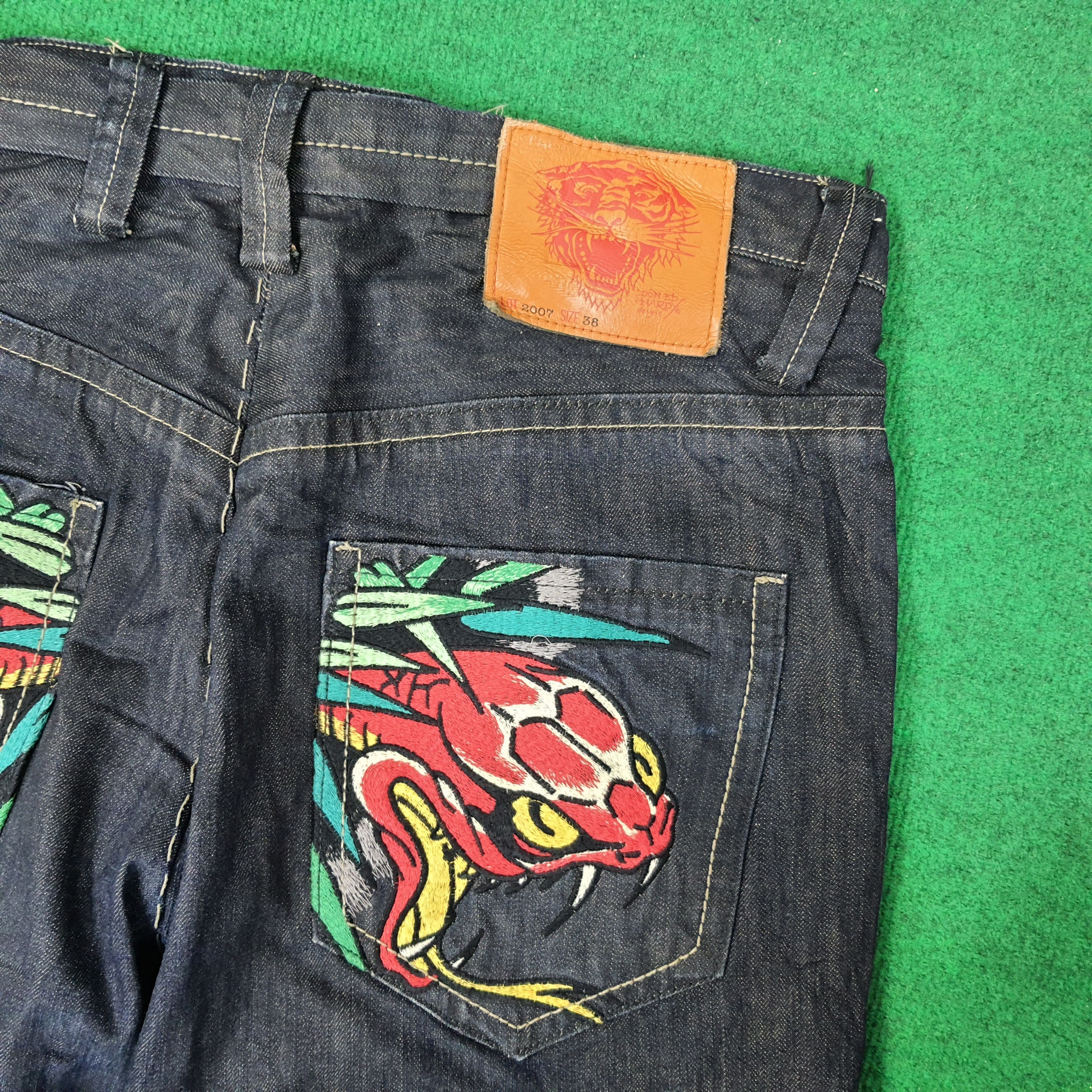 Ed Hardy Vintage Ed Hardy by Christian Audigier Jeans C258N15 Size US 38 / EU 54 - 4 Thumbnail