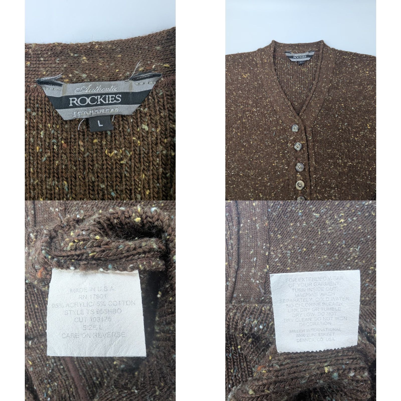 Vintage VINTAGE Rockies Sweater Size L / US 10 / IT 46 - 8 Thumbnail