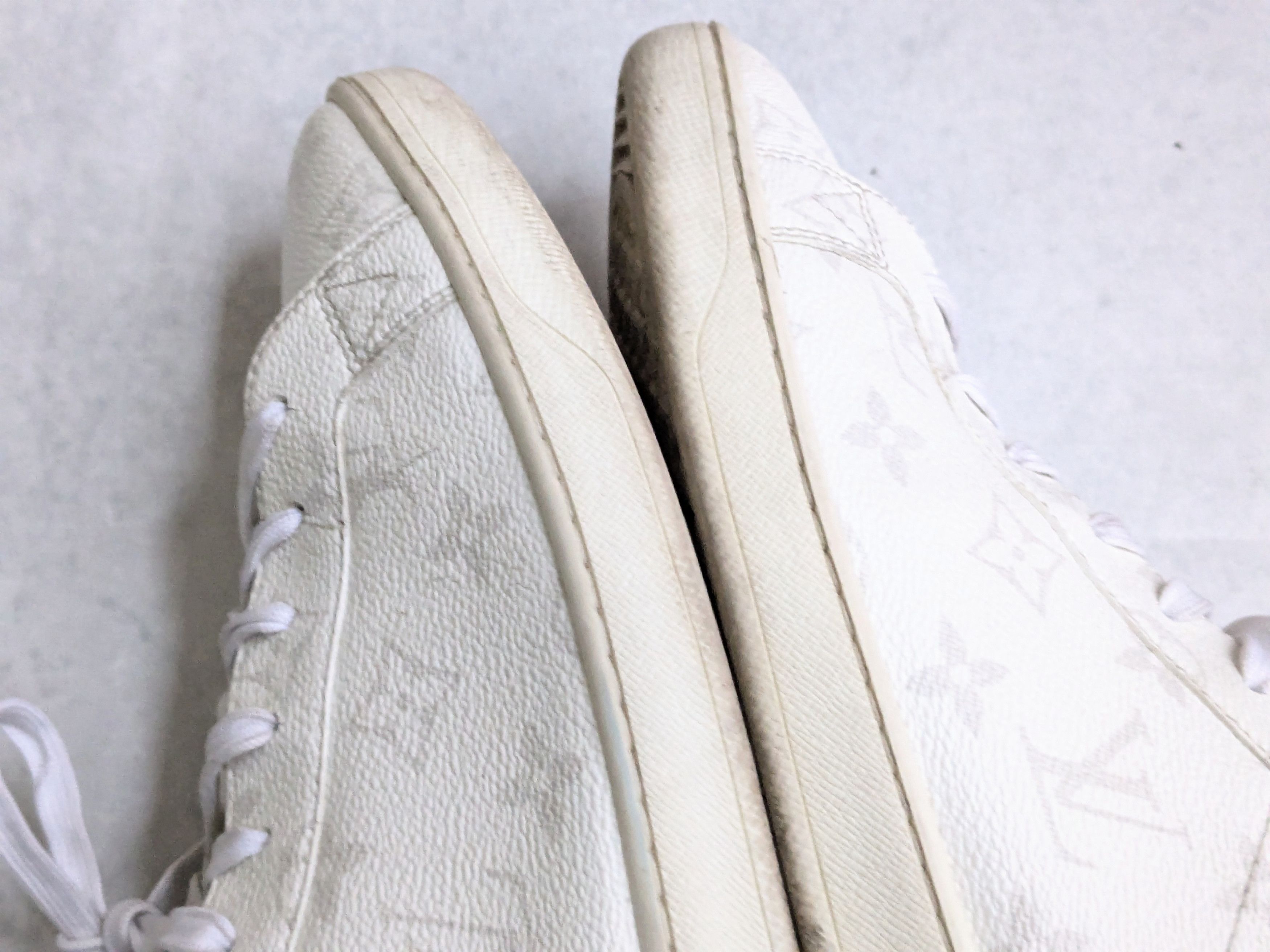 Louis Vuitton Louis Vuitton Sneakers White 11 Monogram Logo High Tops Size US 11 / EU 44 - 9 Thumbnail