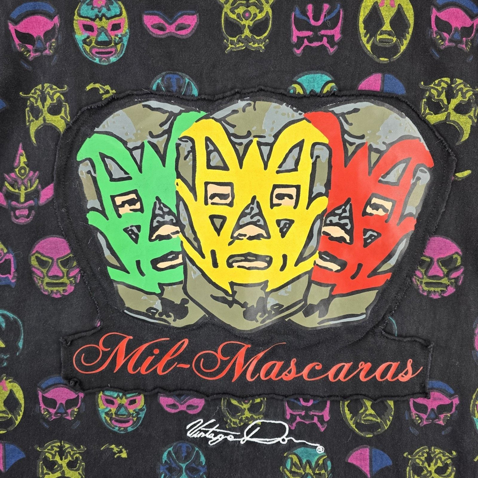 Other Vintage Don Mil Mascaras Luchador Shirt XXL AOP Y2K Wrestler Size US XXL / EU 58 / 5 - 3 Thumbnail