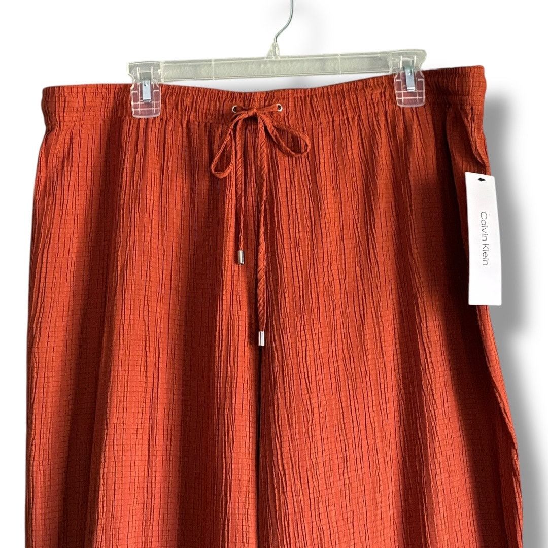 Calvin Klein Calvin Klein crinkle drawstring wide leg pants NWT size XL Size 38" / US 16 / IT 52 - 8 Thumbnail