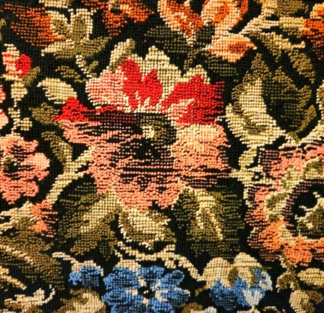 Other Vintage Embroidered Needlepoint Flower Purse 👛 Size ONE SIZE - 2 Thumbnail