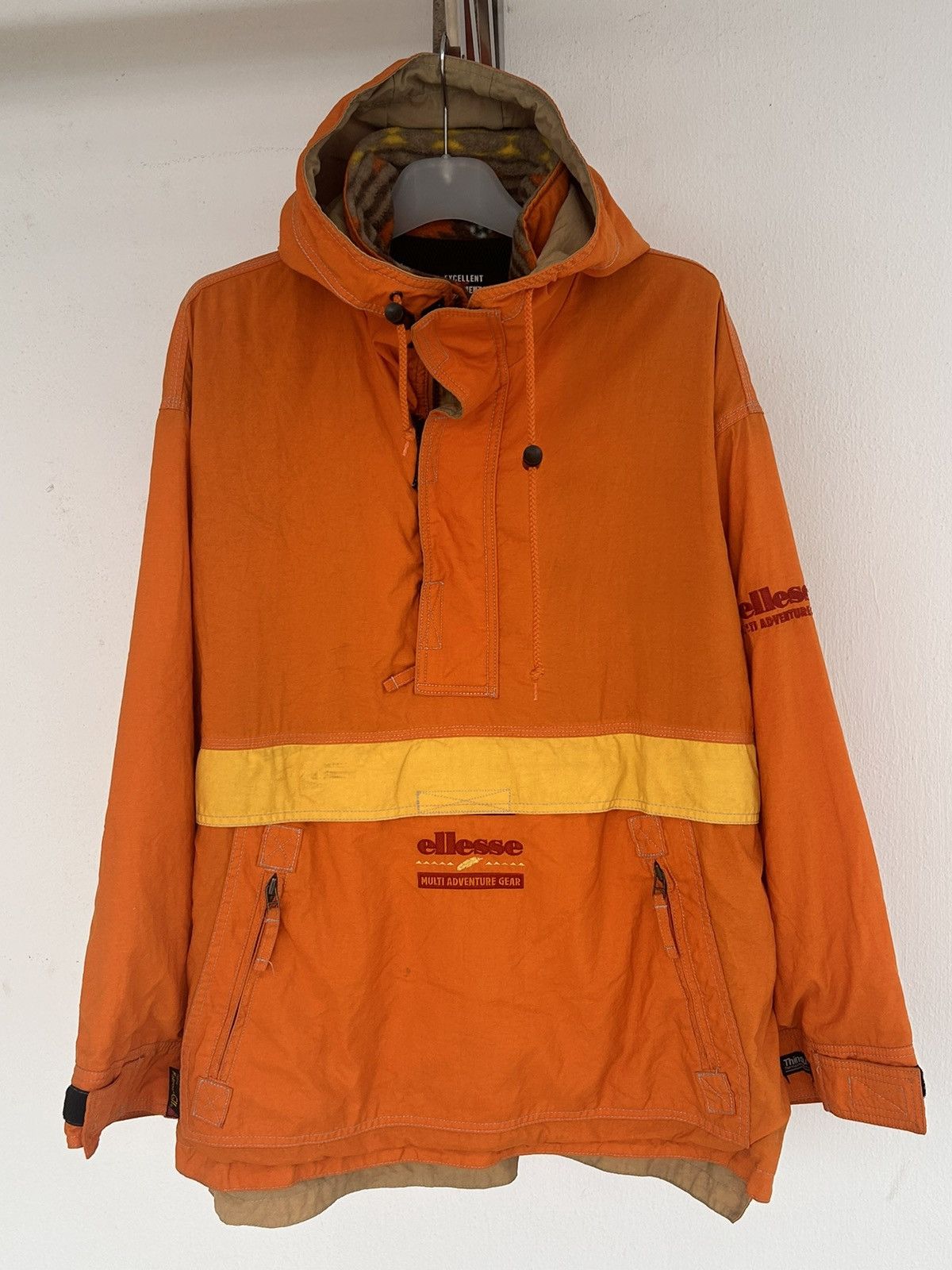 Ellesse Elleesse anorak orange vintage Size US L / EU 52-54 / 3 - 1 Thumbnail