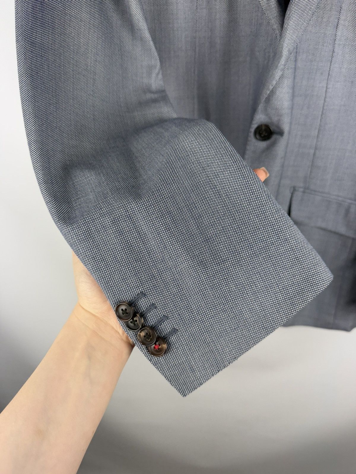 Suitsupply × Vitale Barberis Canonico Suitsupply Vitale Barberis Canonico Men’s Wool Blazer Jacket Size 42R - 10 Thumbnail