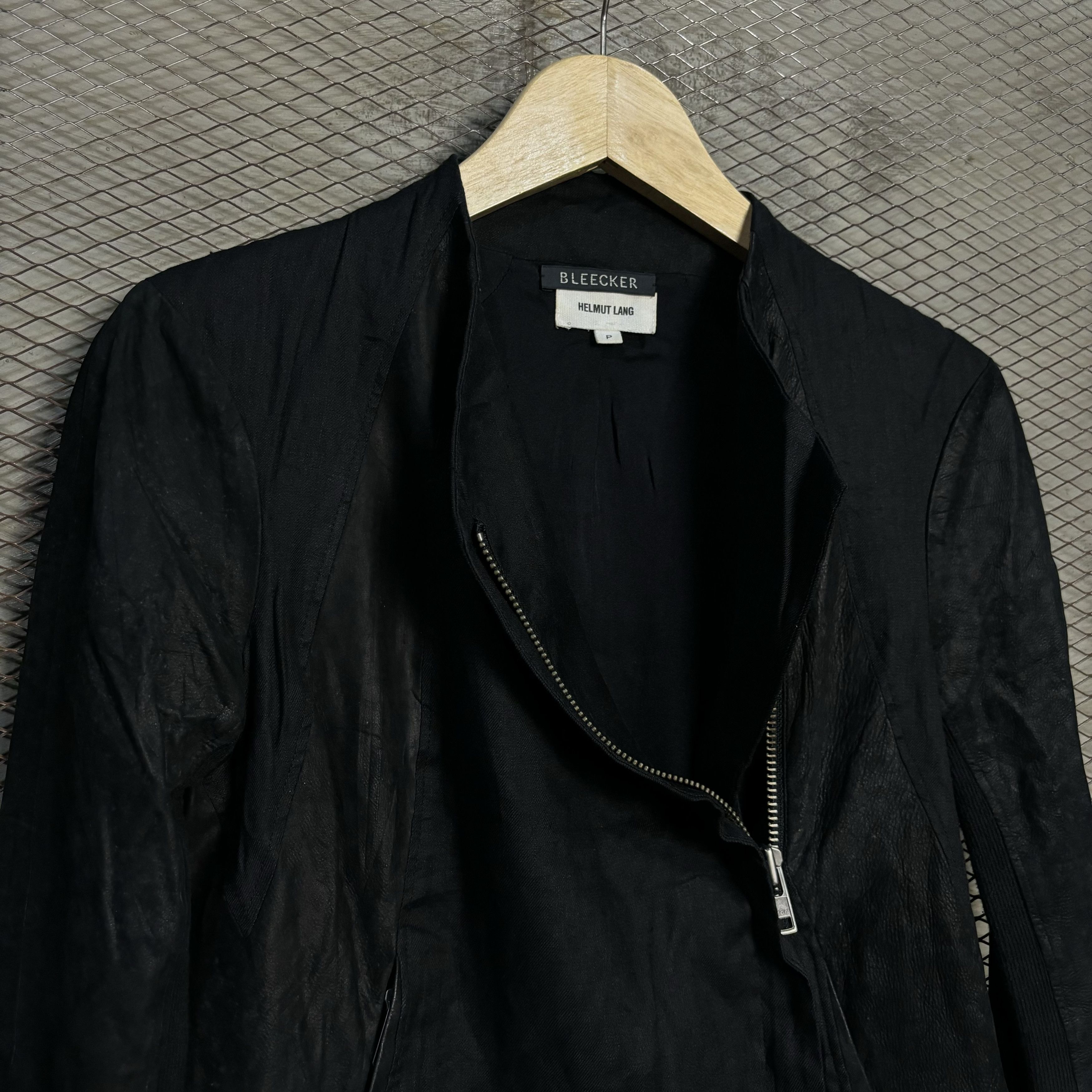 Helmut Lang Helmut Lang Bleecker Leather Jacket Size S / US 4 / IT 40 - 4 Thumbnail