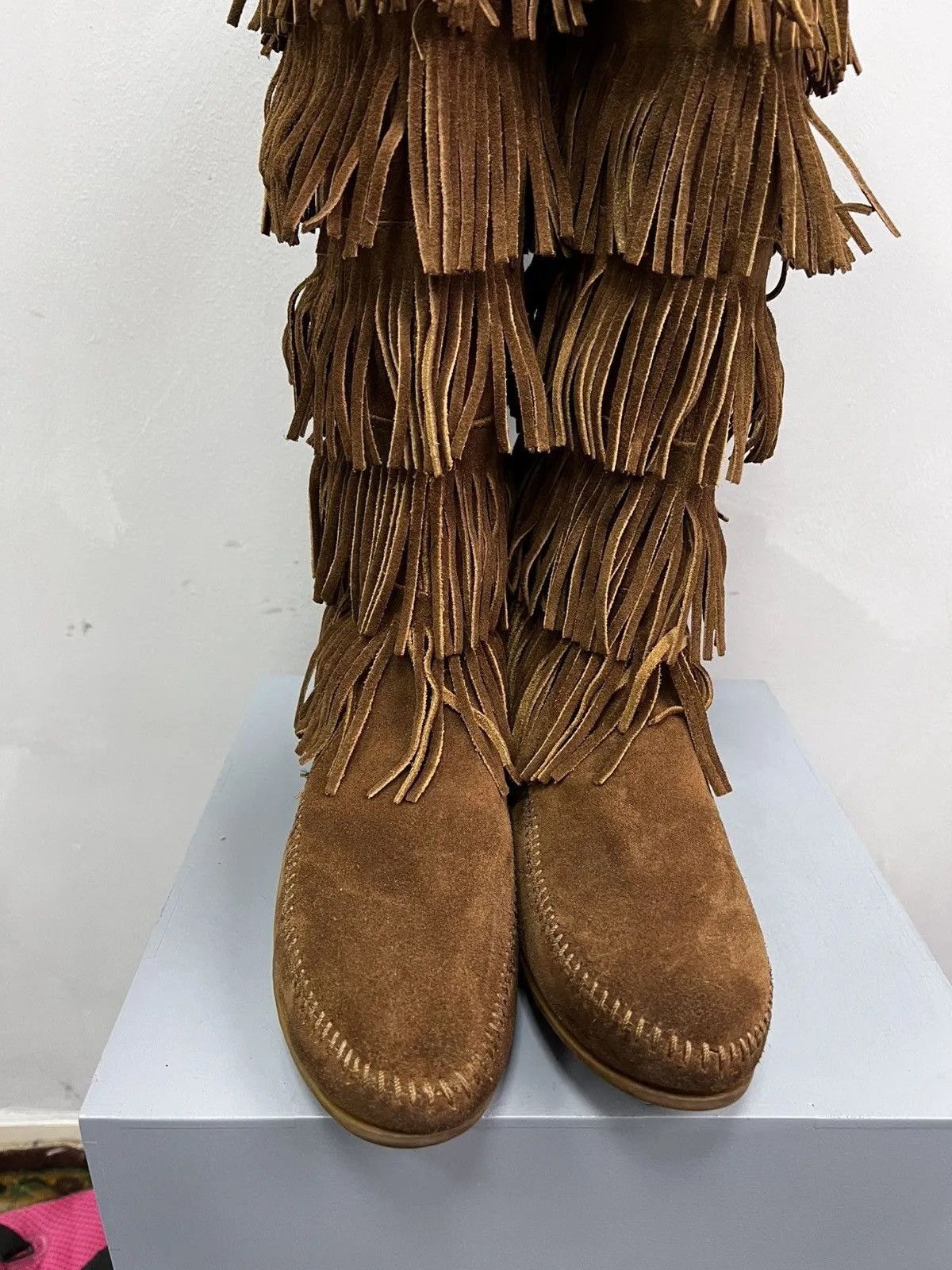 14th Addiction Rare high Lether woman boots 14thaddiction style 90s Size US 7 / IT 37 - 6 Thumbnail