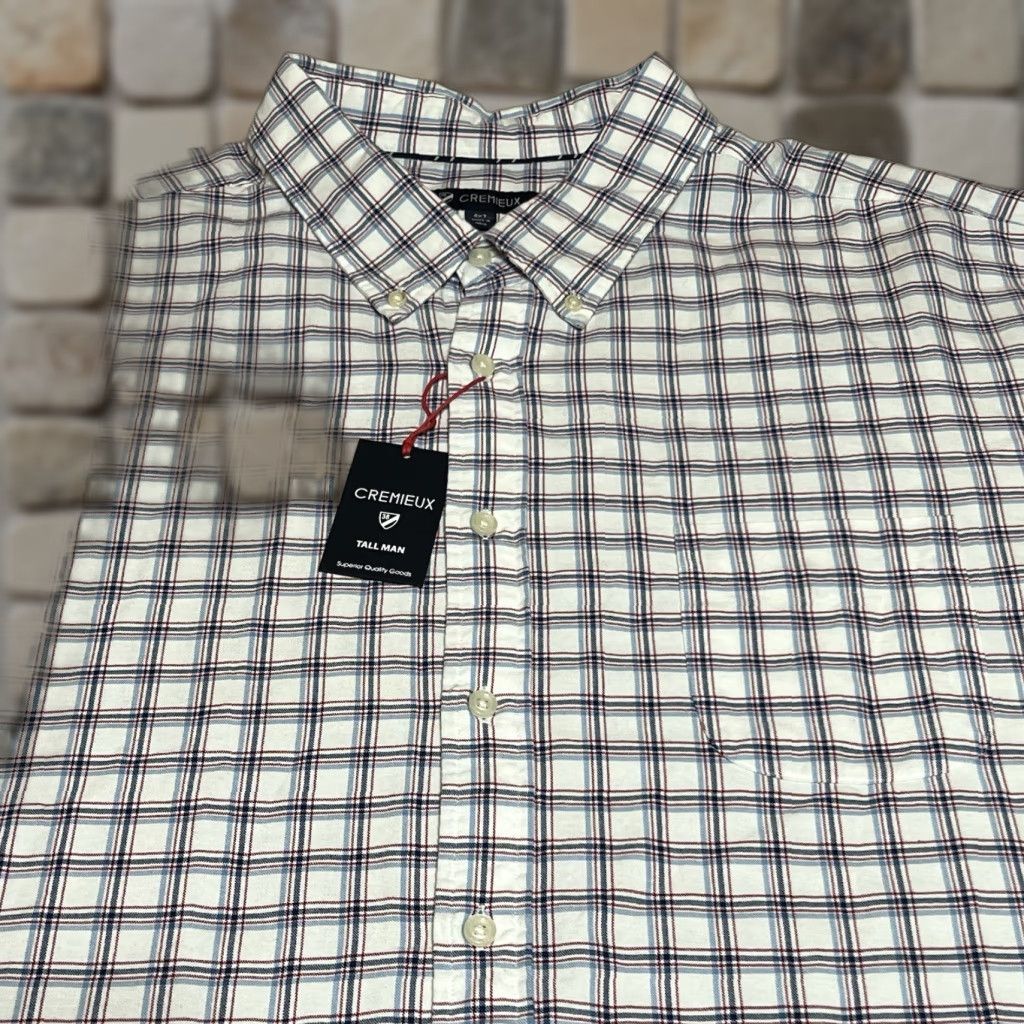 Cremieux CREMIEUX Mens 4XT Plaid Button-Down Shirt 100% Cotton Flannel Long Sleeve NWT Shirt Mens 4XT Multicolor Plaid Button-Up Classic Casual Size US XXL / EU 58 / 5 - 1 Thumbnail