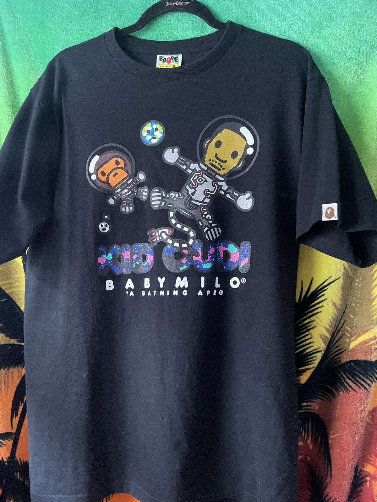 image of Bape Kid Cudi Milo Tee Shirt in Black (Size XL)