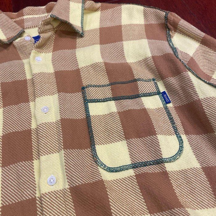 Awake NY AWAKE NY YELLOW CONTRAST STITCH FLANNEL SHIRT LARGE Size US L / EU 52-54 / 3 - 3 Thumbnail
