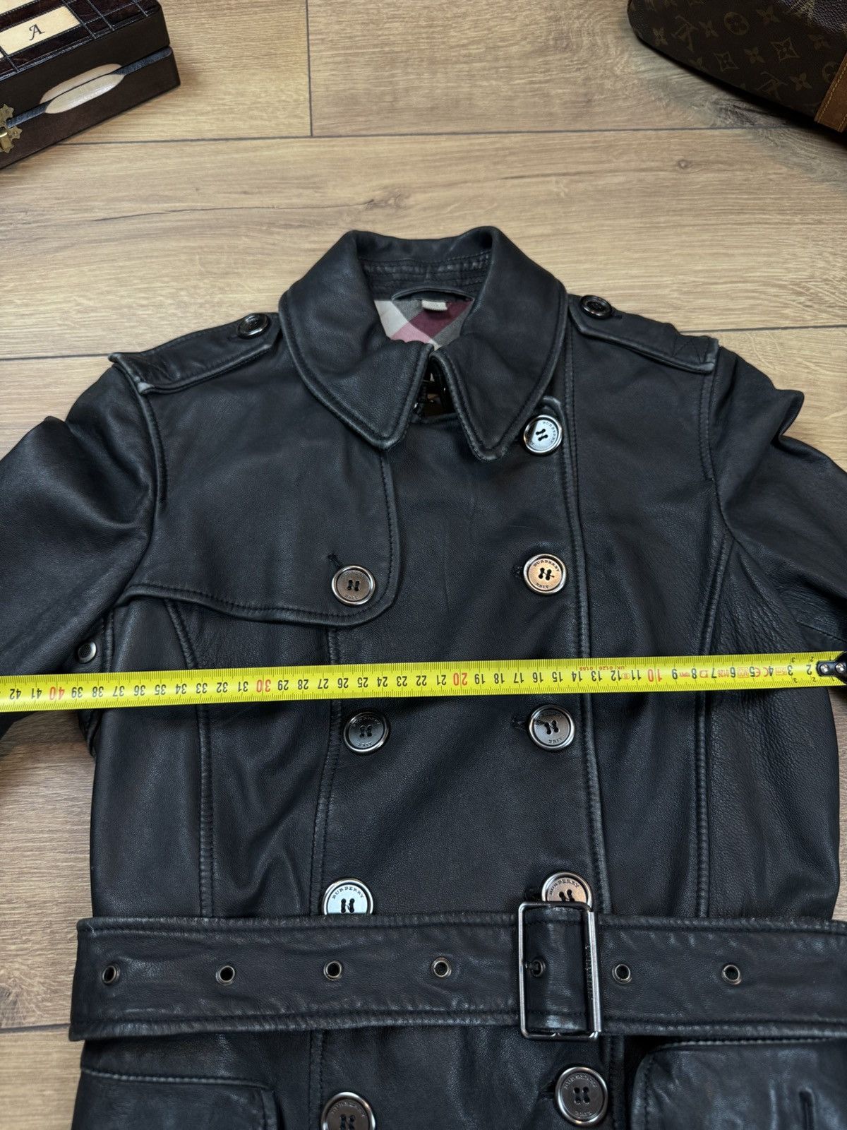 Burberry Leather trench coat Burberry original luxury streetwear item Size S / US 4 / IT 40 - 4 Thumbnail