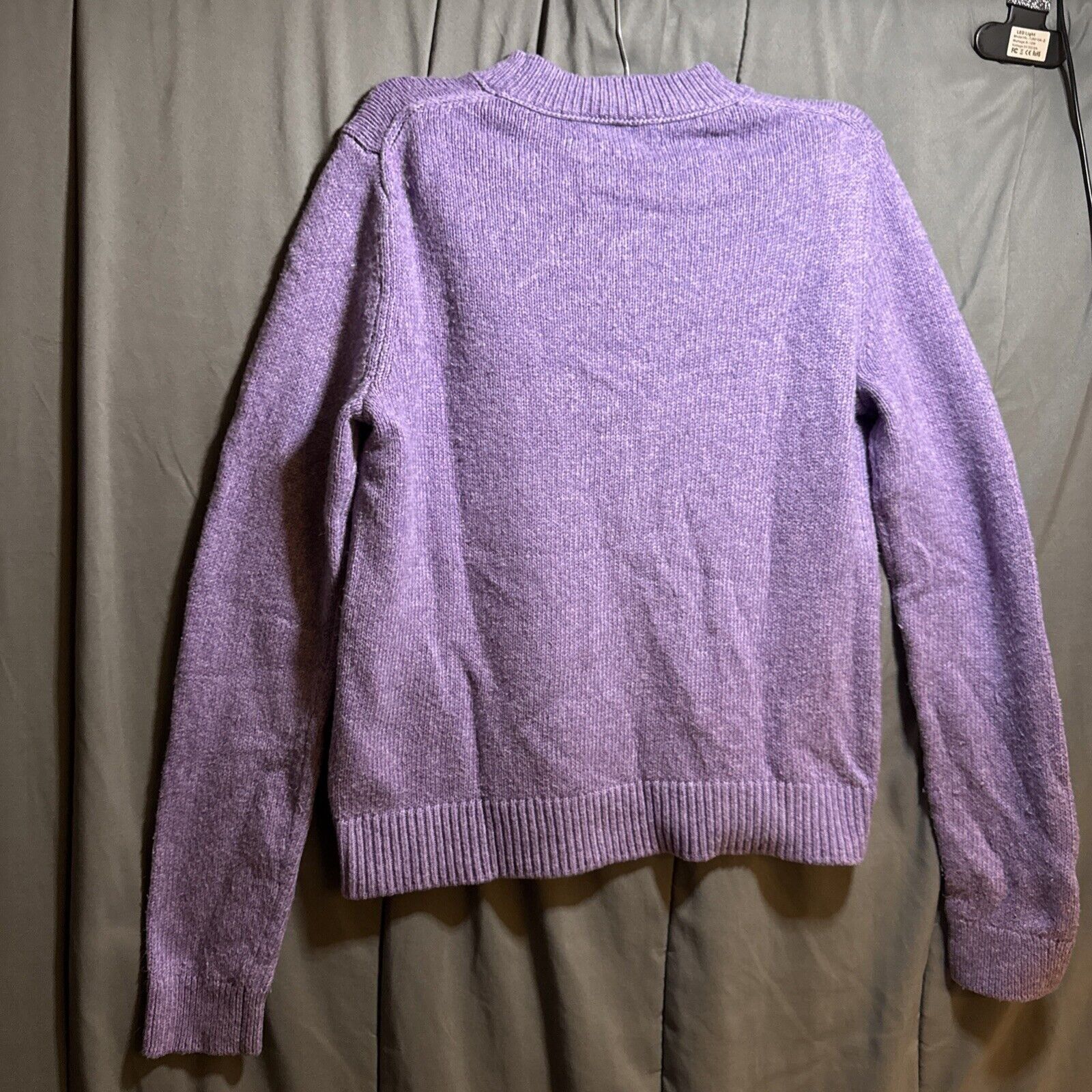 Banana Republic Banana Republic Sweater Womens S Purple SHRUNKEN Cotton Acry Size S / US 4 / IT 40 - 7 Thumbnail