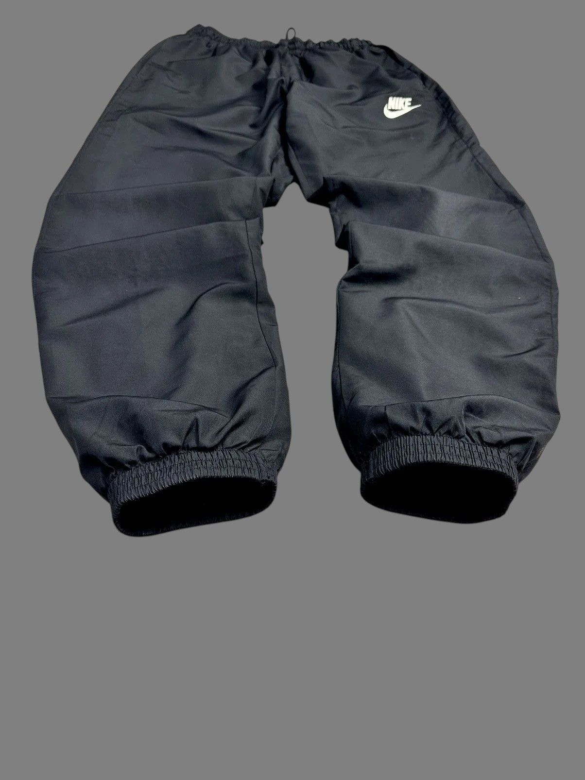 Nike Nike Black Swoosh Joggers Y2K Track Pants Minimal Size US 32 / EU 48 - 6 Thumbnail