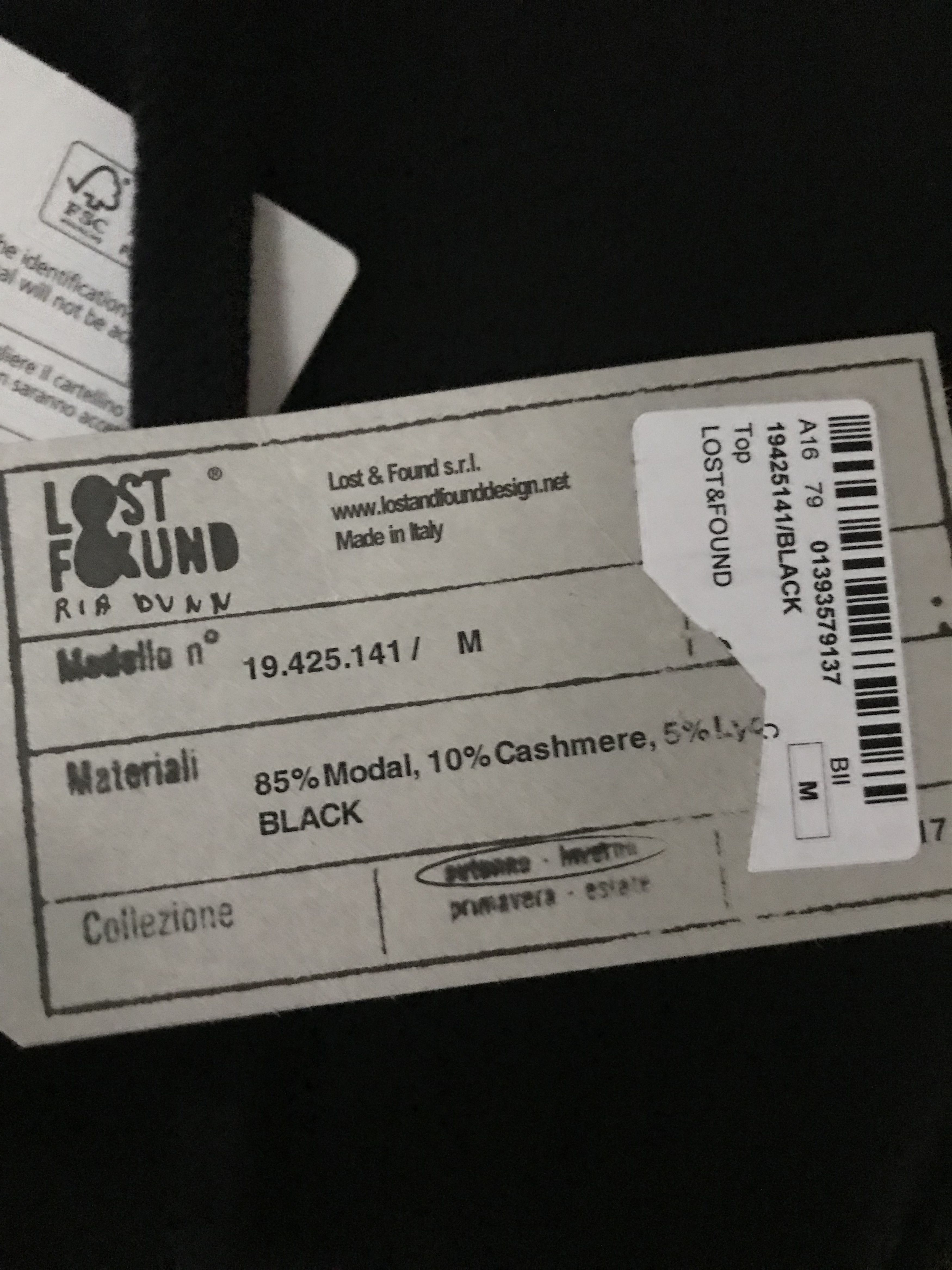 Lost & Found Ria Dunn Lost & Found Ria Dunn long, thin, draped hoodie, M, black Size US M / EU 48-50 / 2 - 5 Thumbnail