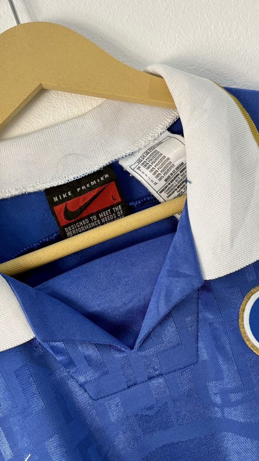 Nike ITALY 95 HOME KIT JERSEY Size US XL / EU 56 / 4 - 3 Thumbnail