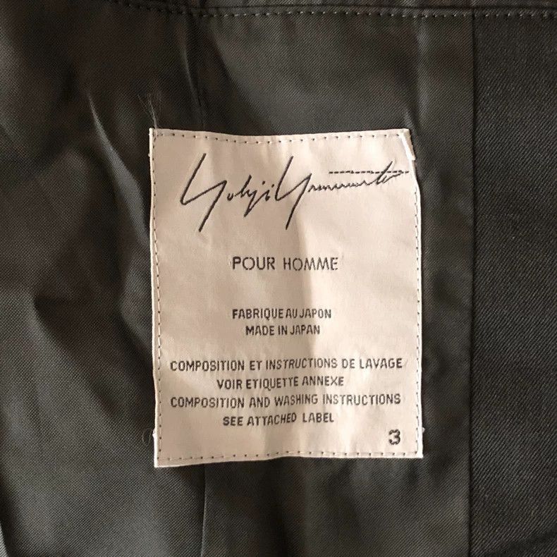 Yohji Yamamoto Yohji Yamamoto Yohji Yamamoto Black Double Design Suit Jac Size US L / EU 52-54 / 3 - 4 Thumbnail