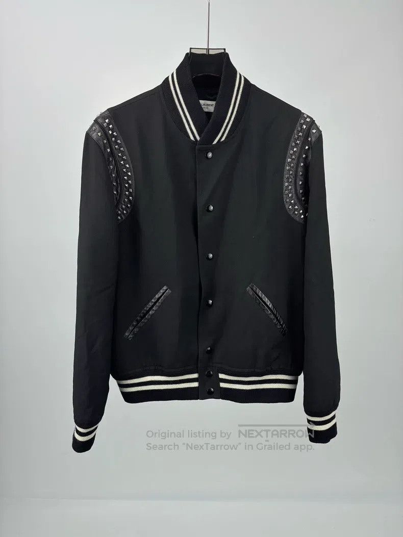 Saint Laurent Paris Saint Laurent Paris Studded baseball jacket Size US L / EU 52-54 / 3 - 1 Thumbnail