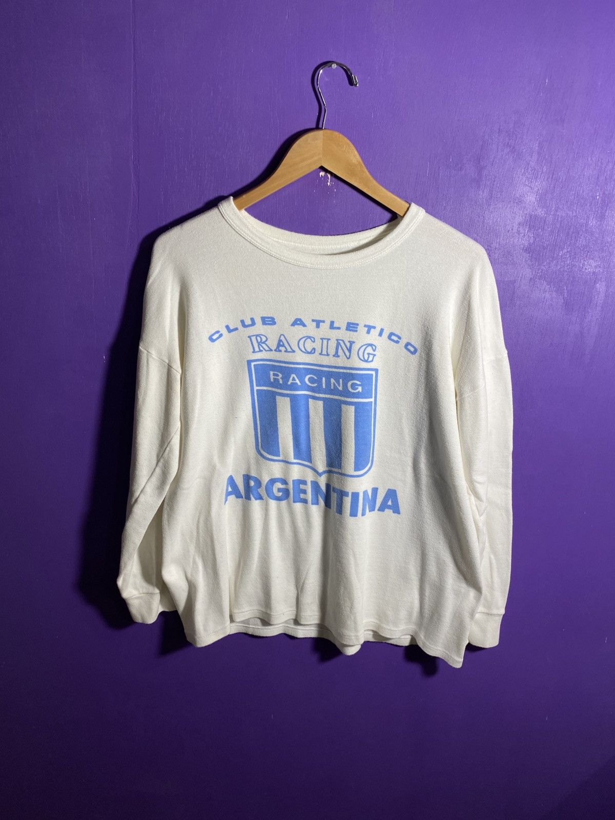 Other Vintage 70s Argentina racing club atletico long-sleeve Size US L / EU 52-54 / 3 - 1 Thumbnail
