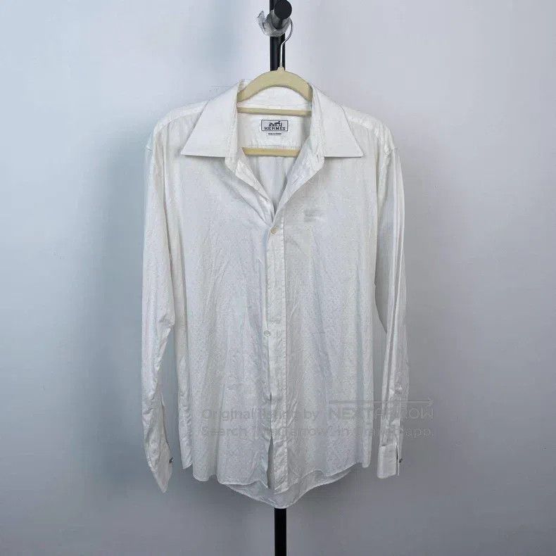Hermes Hermes Pure Cotton Shirt, White Size S / US 4 / IT 40 - 1 Thumbnail
