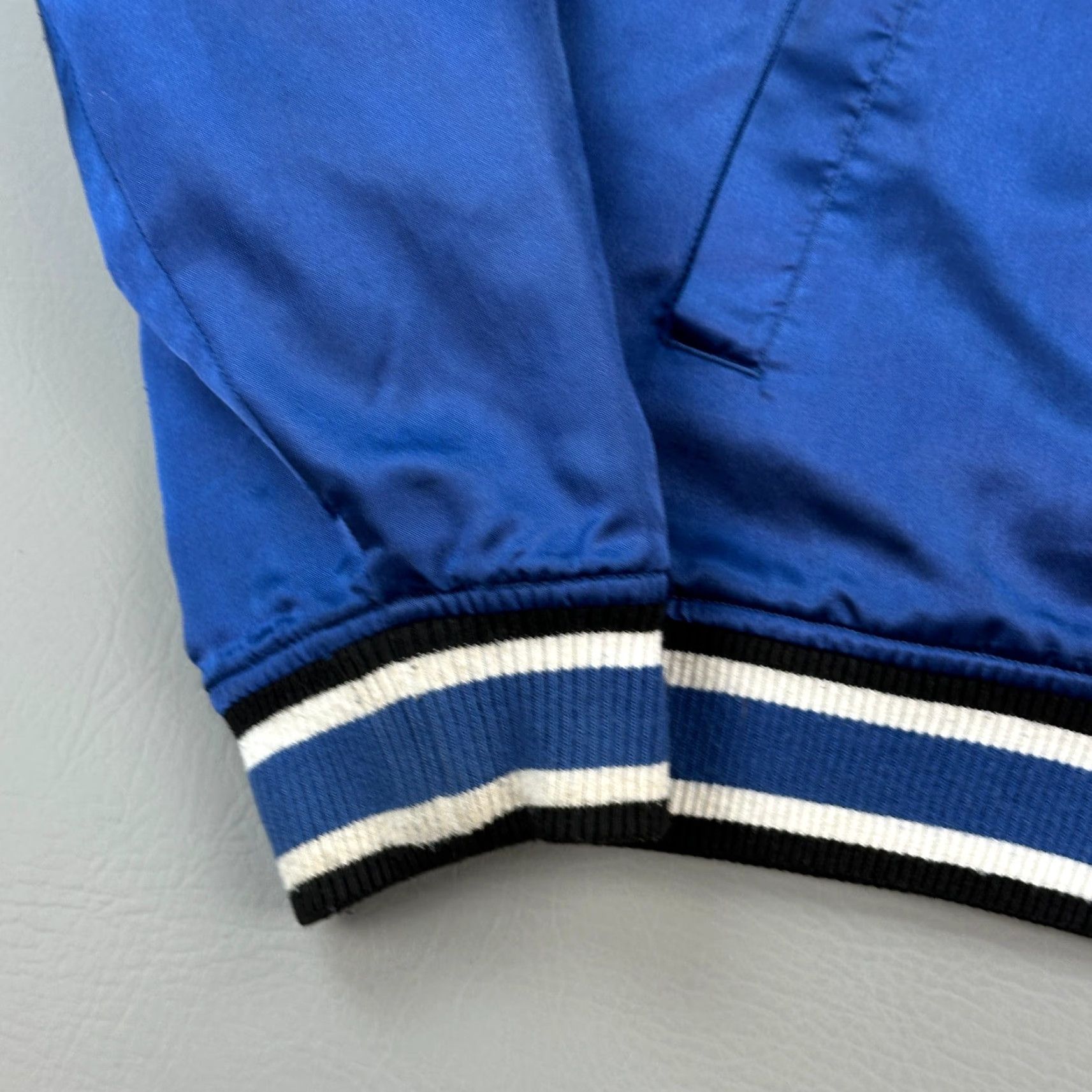 Vintage Harry Potter Ravenclaw Varsity Jacket Mens Small Blue Satin Hooded Snap Front Size US S / EU 44-46 / 1 - 2 Thumbnail