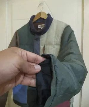 Japanese Brand Corisco Japan Colourblock Quilted Jacket Size US M / EU 48-50 / 2 - 5 Thumbnail