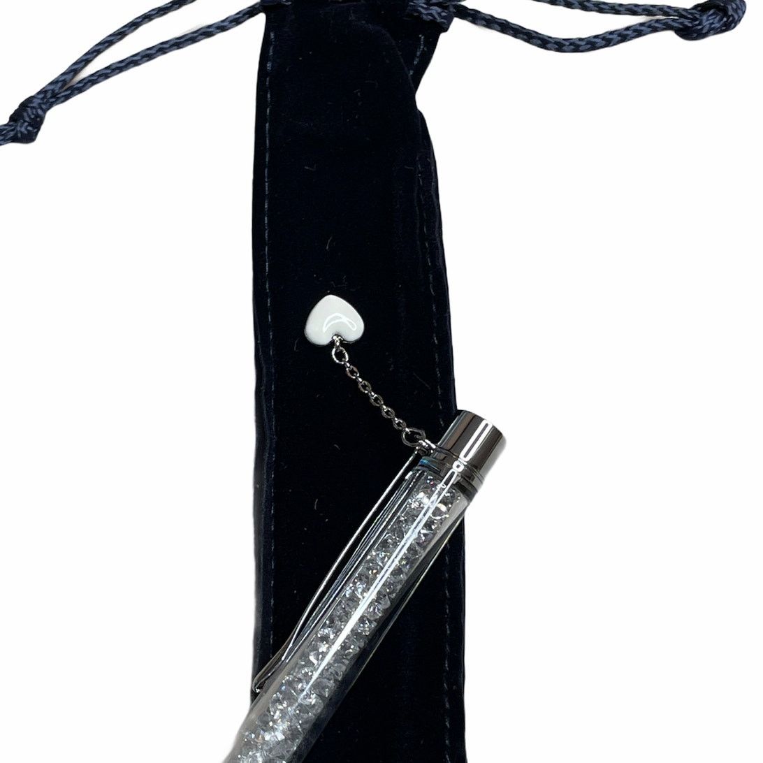 Swarovski Swarovski White Ballpoint Pen dangling heart charm new Size ONE SIZE - 10 Thumbnail