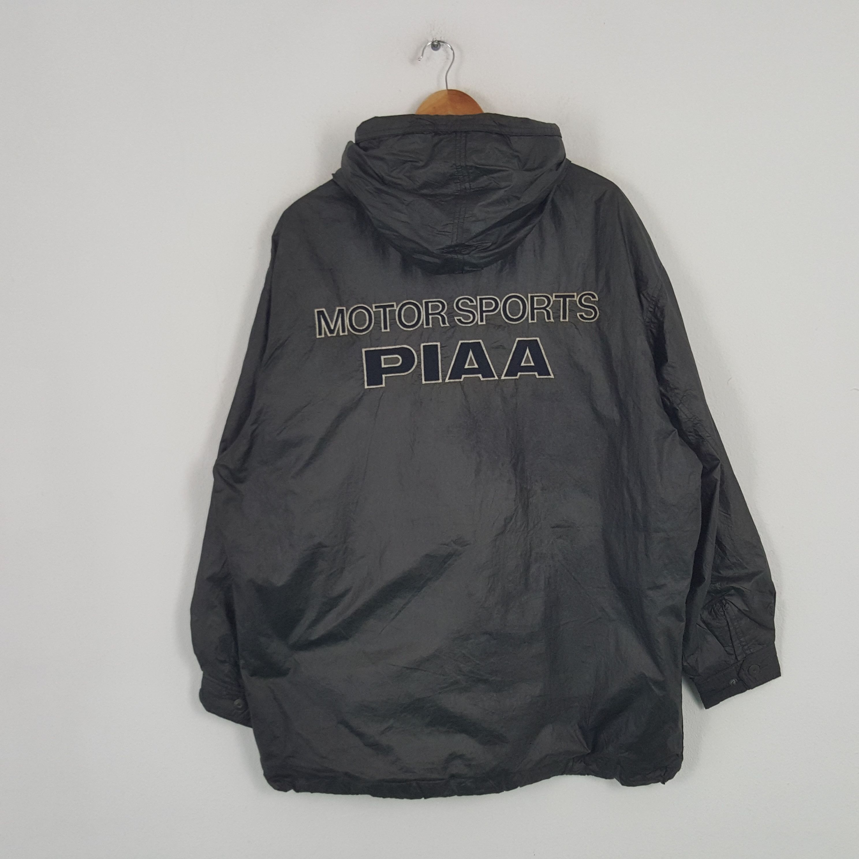 Japanese Brand × Vintage Vintage PIAA Motorsports Racing Windbreaker Hoodie Jacket Size US XXL / EU 58 / 5 - 1 Thumbnail
