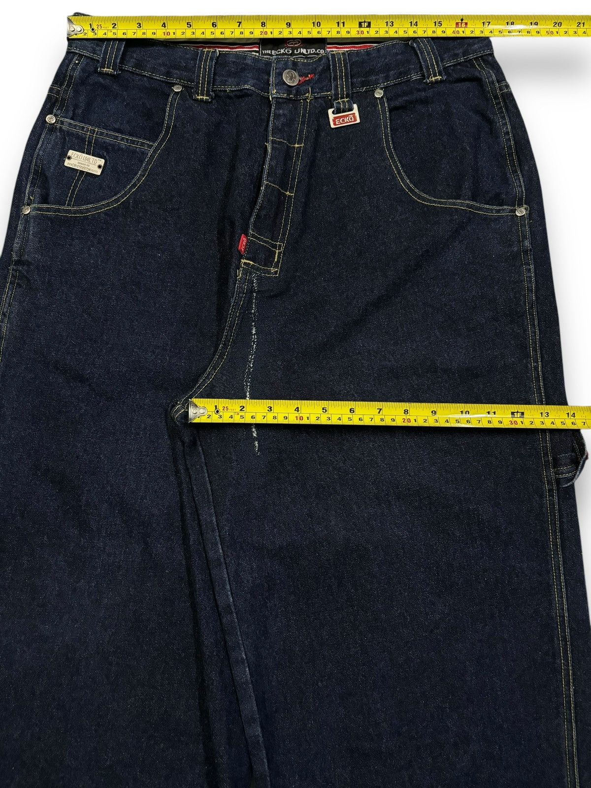 Ecko Unltd. Vintage Ecko Unltd Embroidered Logo Baggy Carpenter Jeans Size US 34 / EU 50 - 19 Thumbnail