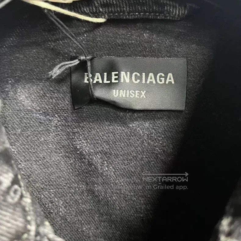 Balenciaga Balenciaga Black Logo Denim Jacket. Size US M / EU 48-50 / 2 - 2 Thumbnail