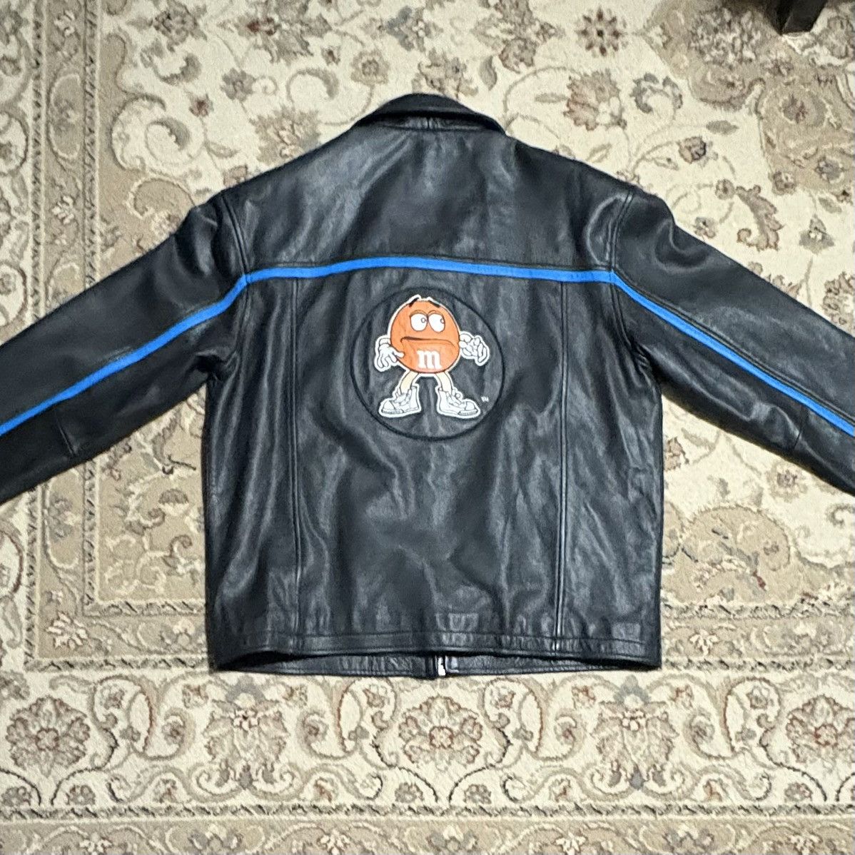 NASCAR Official M&M’s Crispy Vintage Leather Jacket RARE 1999 Size US L / EU 52-54 / 3 - 5 Thumbnail