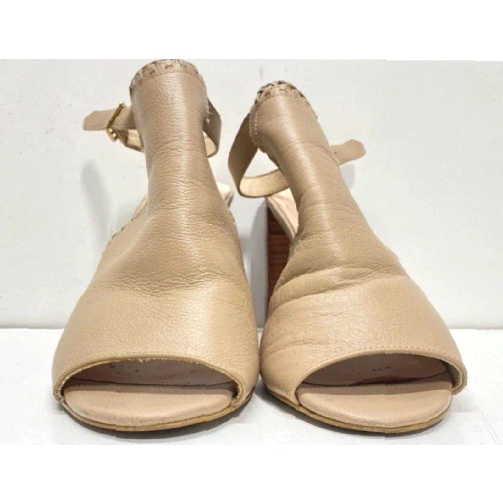 Vintage Kate Spade New York Mallorca Beige Leather Slingback Pumps Size 10.5 Women Size US 11 / IT 41 - 3 Thumbnail