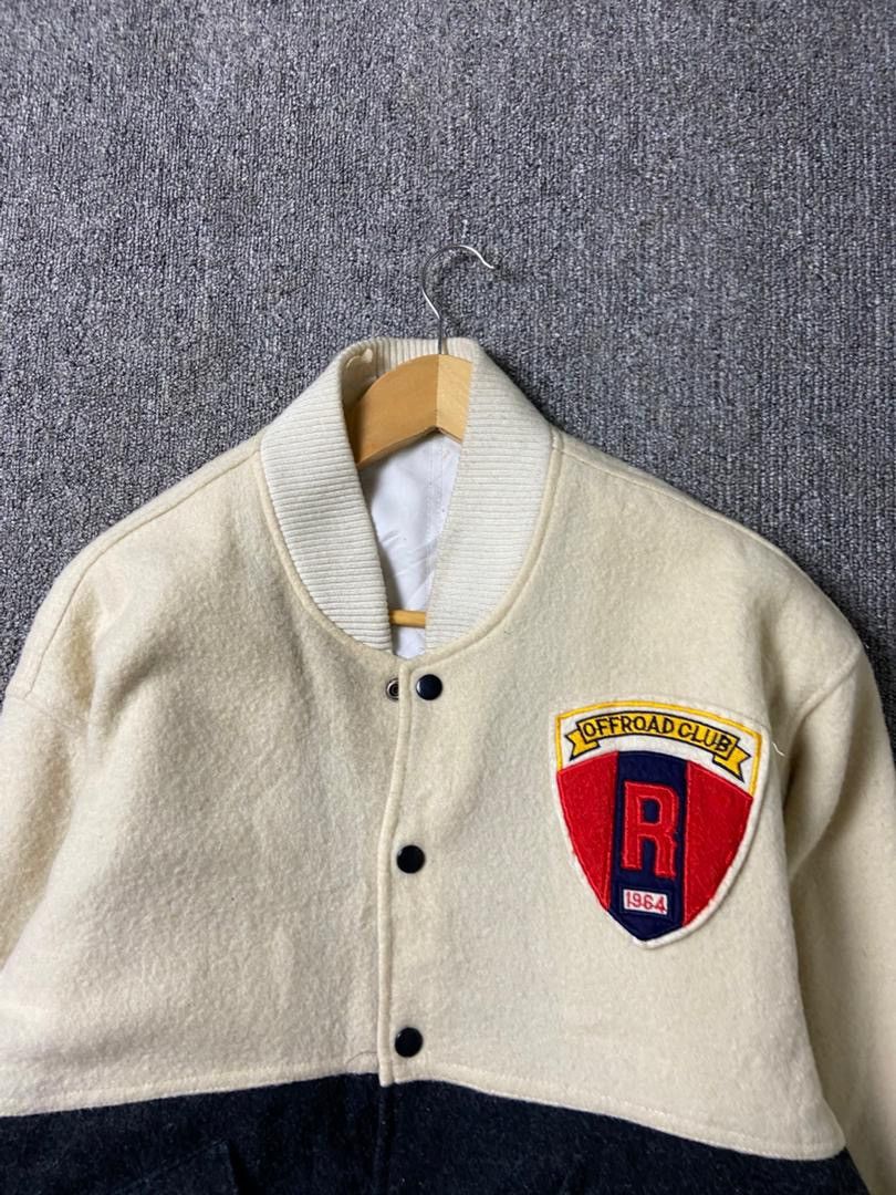 Japanese Brand Offroad Club Wool Bomber Jacket (202) Size US S / EU 44-46 / 1 - 8 Thumbnail
