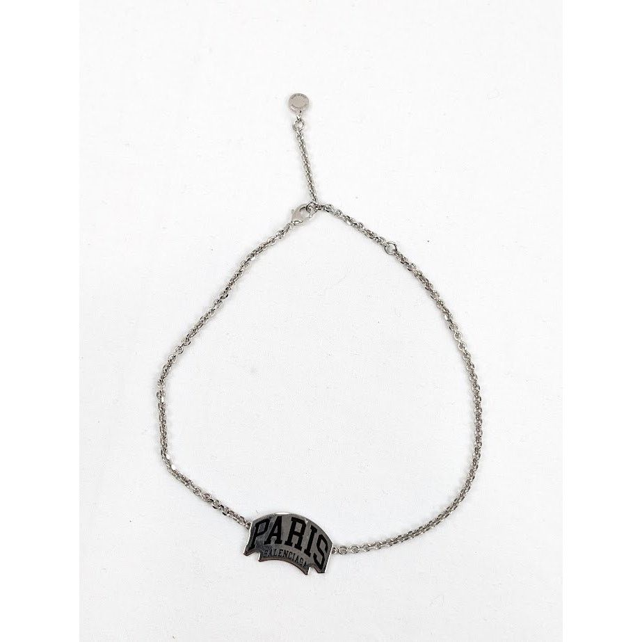 Balenciaga o1rshd1 Q:4 / Size: OS / Cities Paris Necklace Shiny Silver Size ONE SIZE - 7 Thumbnail