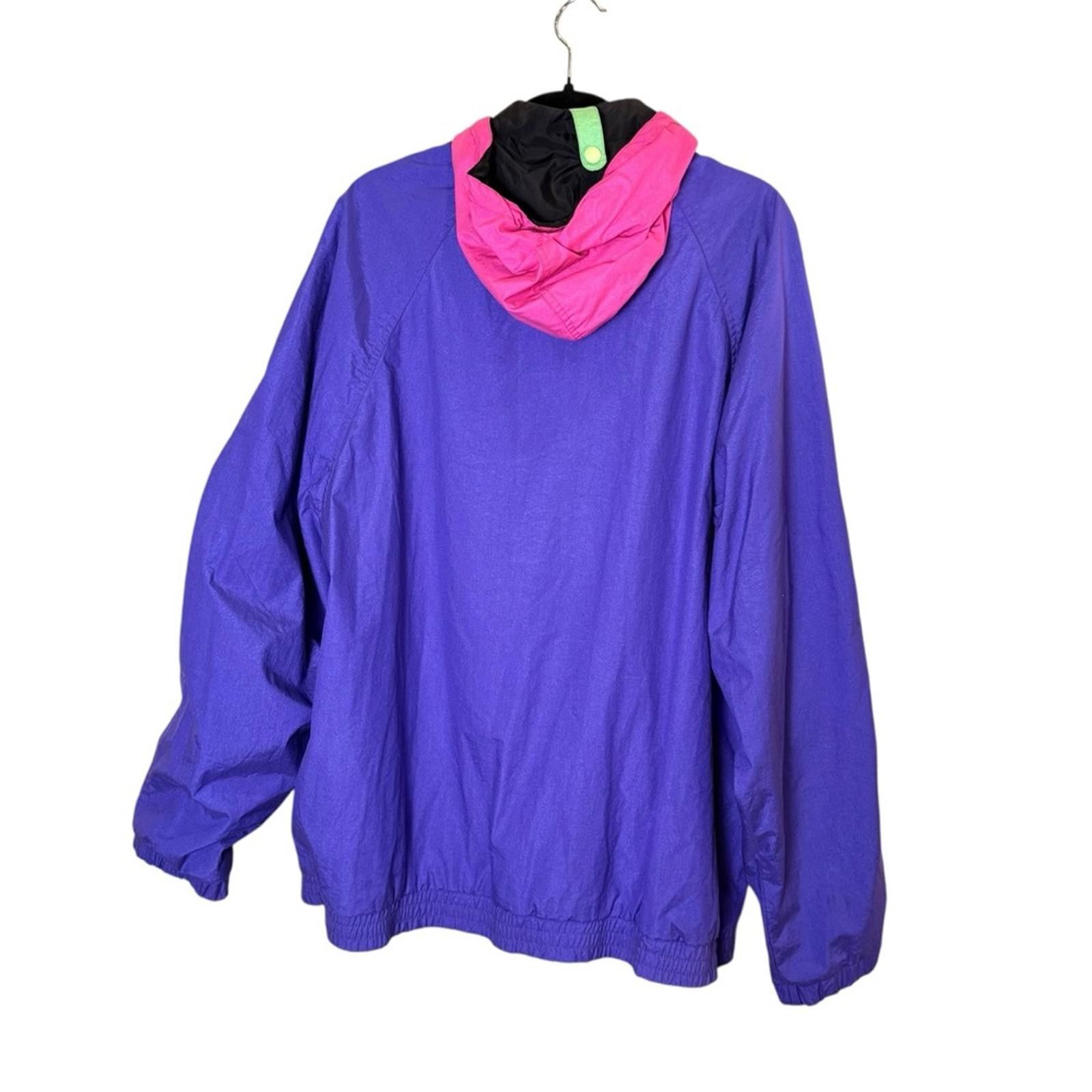 Other Vintage Skyr Sport 90’s Vibrant Hooded Windbreaker Sz XL Size US XL / EU 56 / 4 - 5 Thumbnail