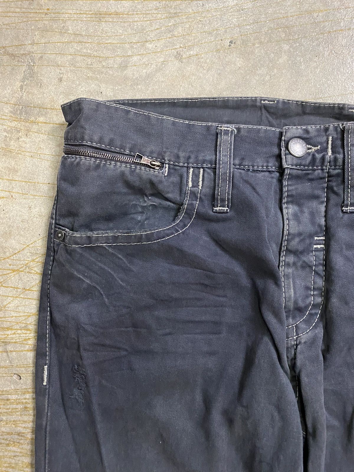 Neil Barrett SS1999 NEIL BARRETT Mud wash distressed denim Size US 33 - 5 Thumbnail