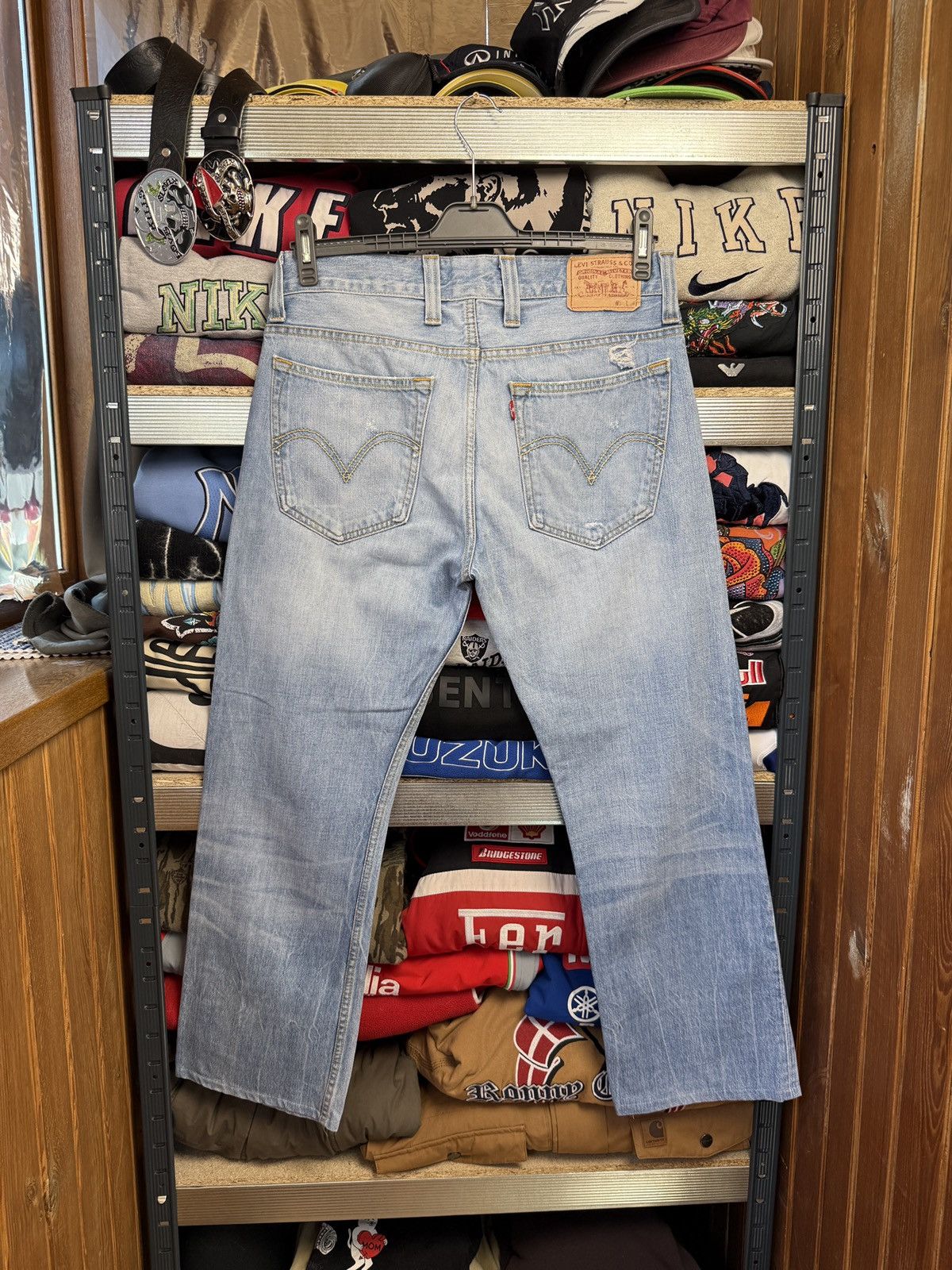 Levi's Levi's 506 Jeans 34 00s Regular Fit Straight Acid Wash Size US 34 / EU 50 - 1 Thumbnail