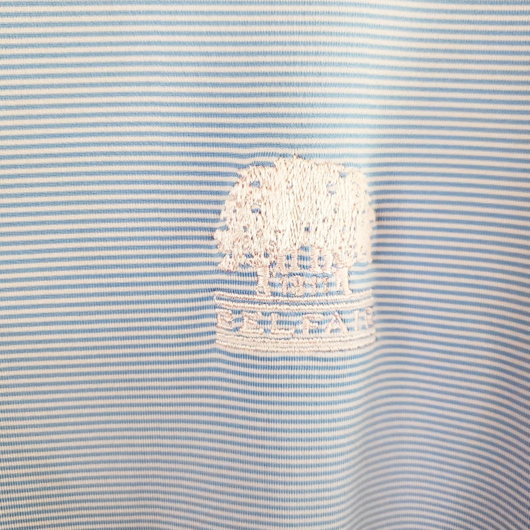 Peter Millar Peter Millar Polo Shirt Men's L Blue Pink Striped Summer Comfort Golf Belfair Shirt Size US L / EU 52-54 / 3 - 5 Thumbnail