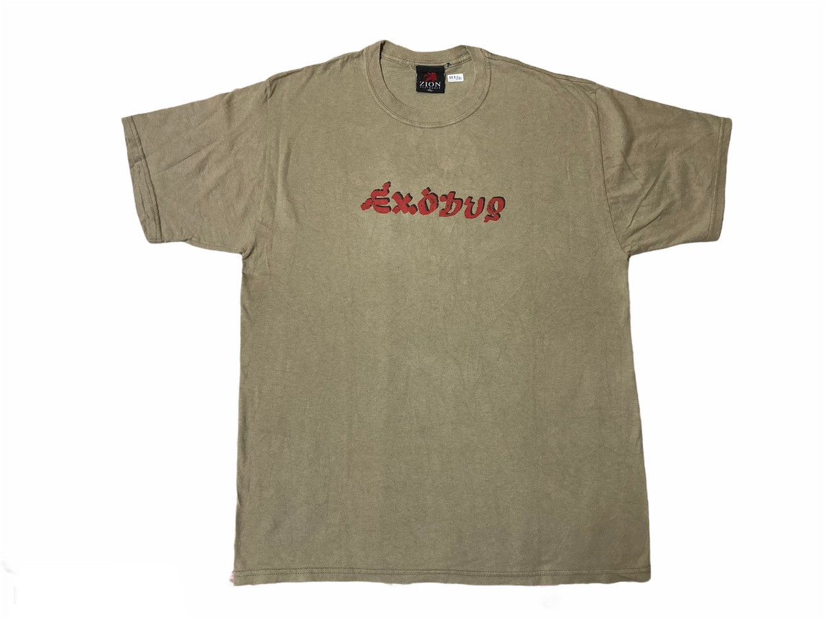 image of Bob Marley & The Wailers Exodus T-Shirt in Khaki, Men's (Size XL)