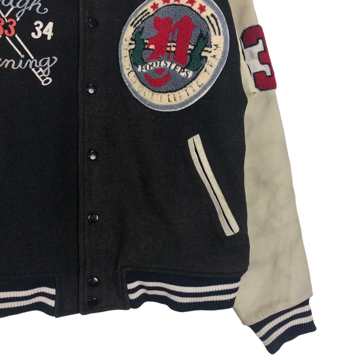 Vintage 🔥VINTAGE VARSITY JACKET LEATHER GUMUINTL UNION MADE Size US M / EU 48-50 / 2 - 7 Thumbnail